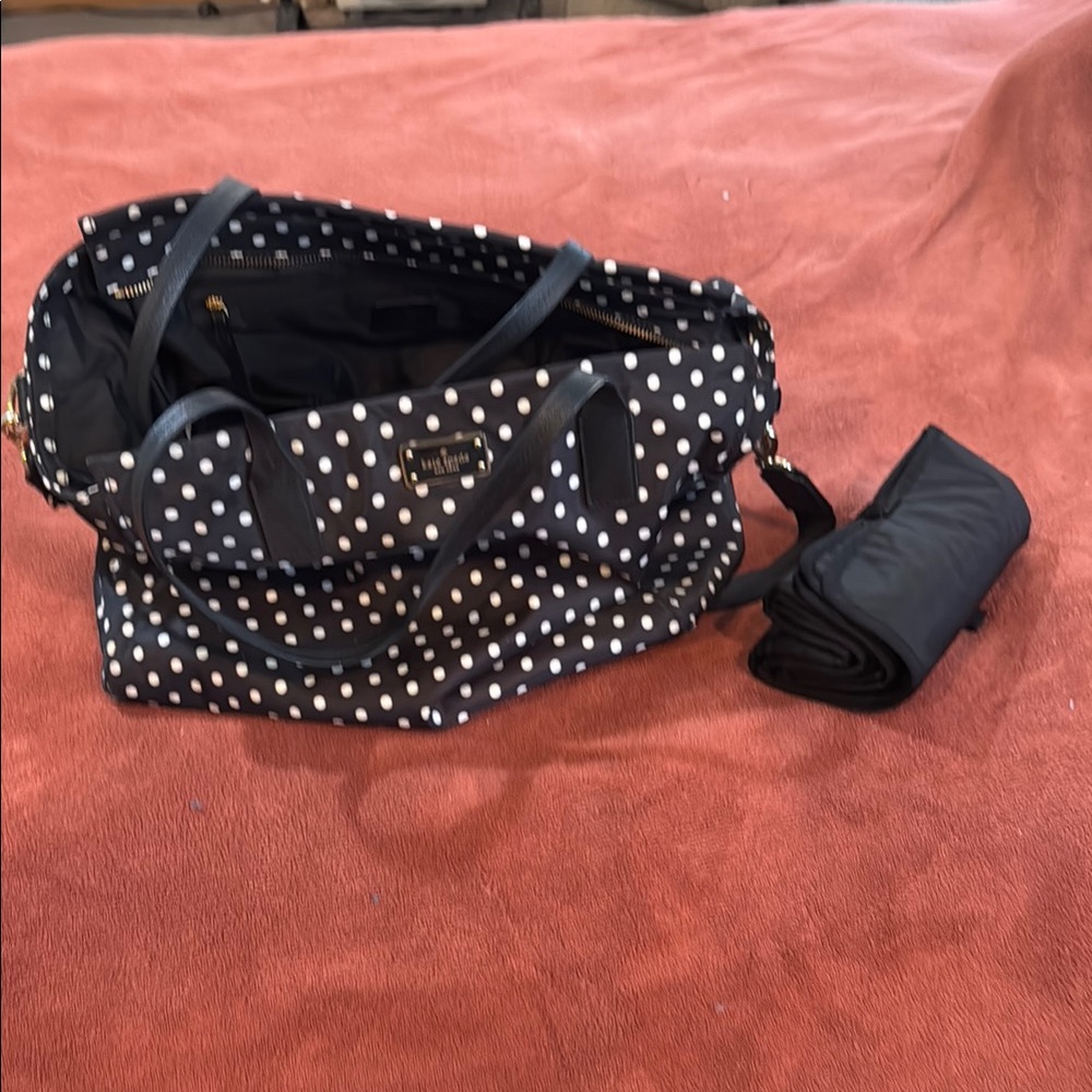 Kate Spade Black and White Diaper Bag